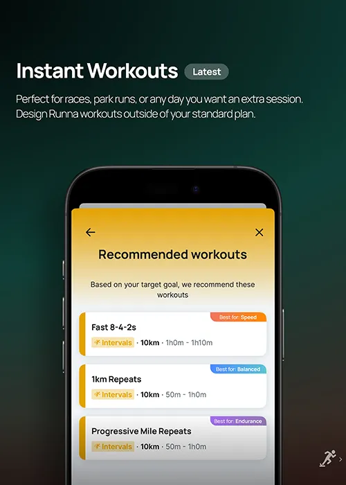 Instant Workouts on Runna