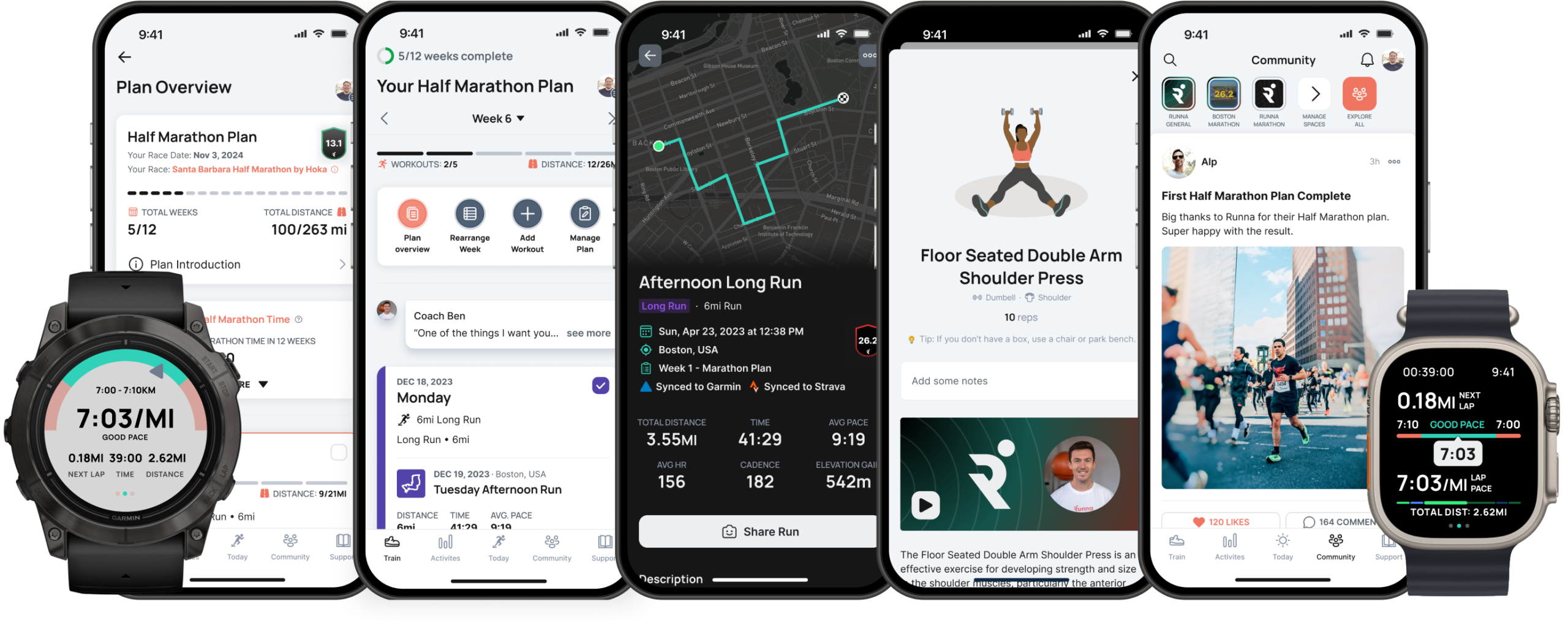 Page on app and on watch